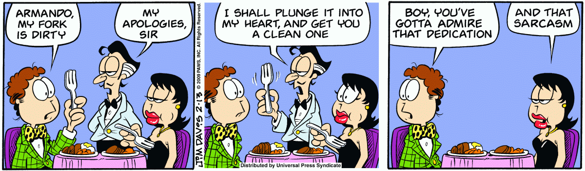 Garfield, February 13, 2009