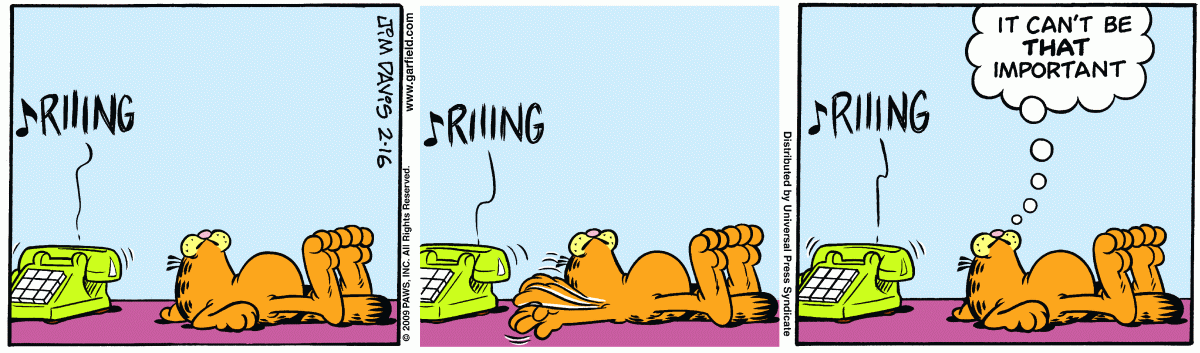 Garfield, February 16, 2009
