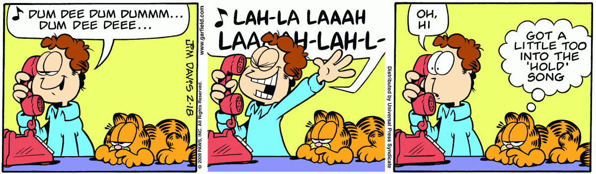 Garfield, February 18, 2009