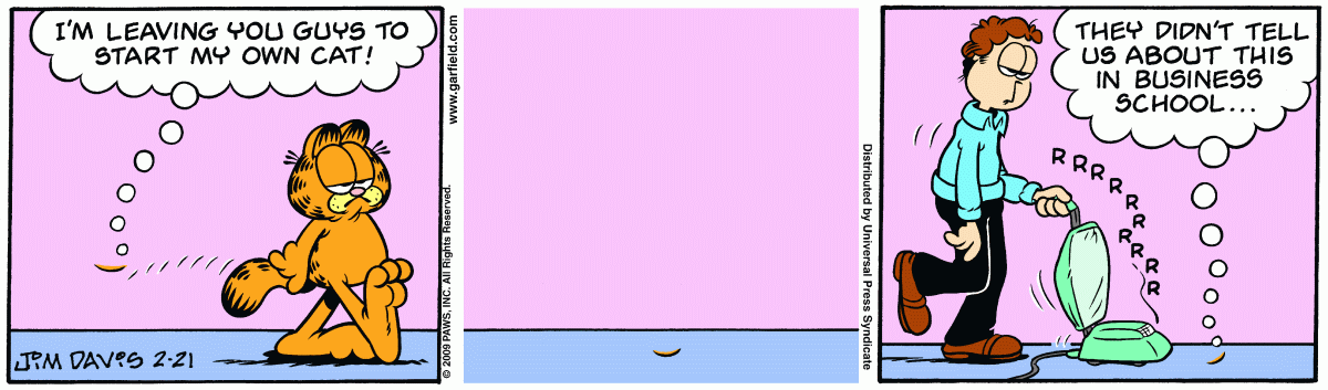 Garfield, February 21, 2009