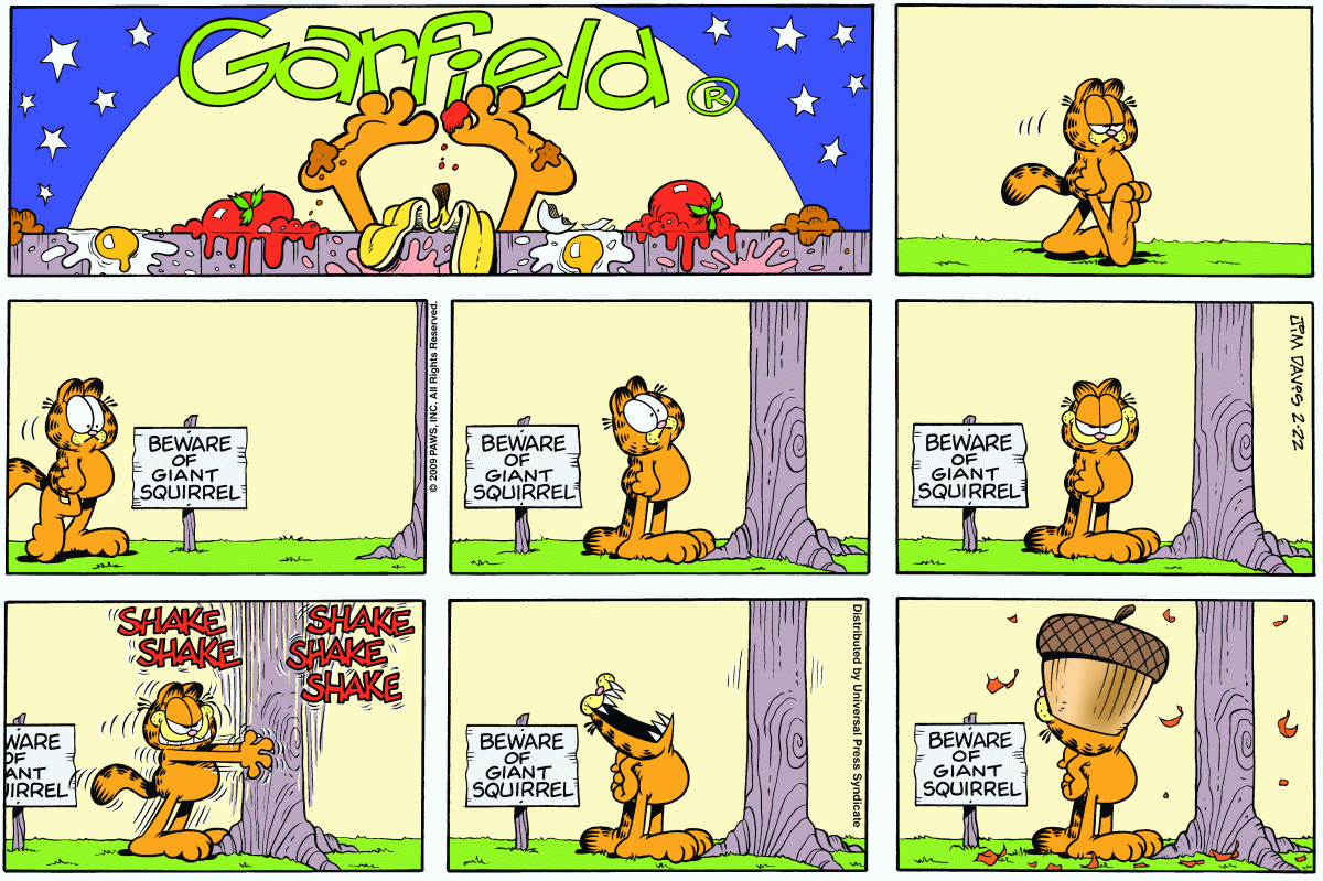 Garfield, February 22, 2009