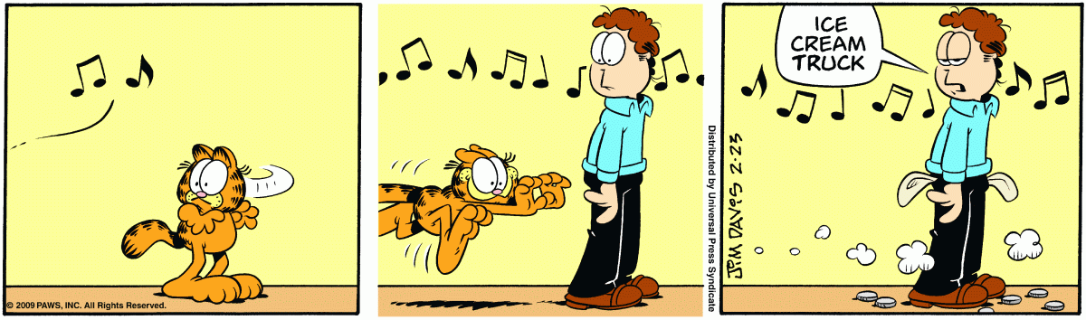 Garfield, February 23, 2009