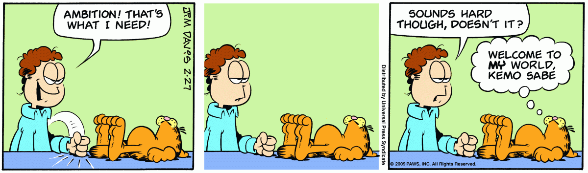 Garfield, February 27, 2009