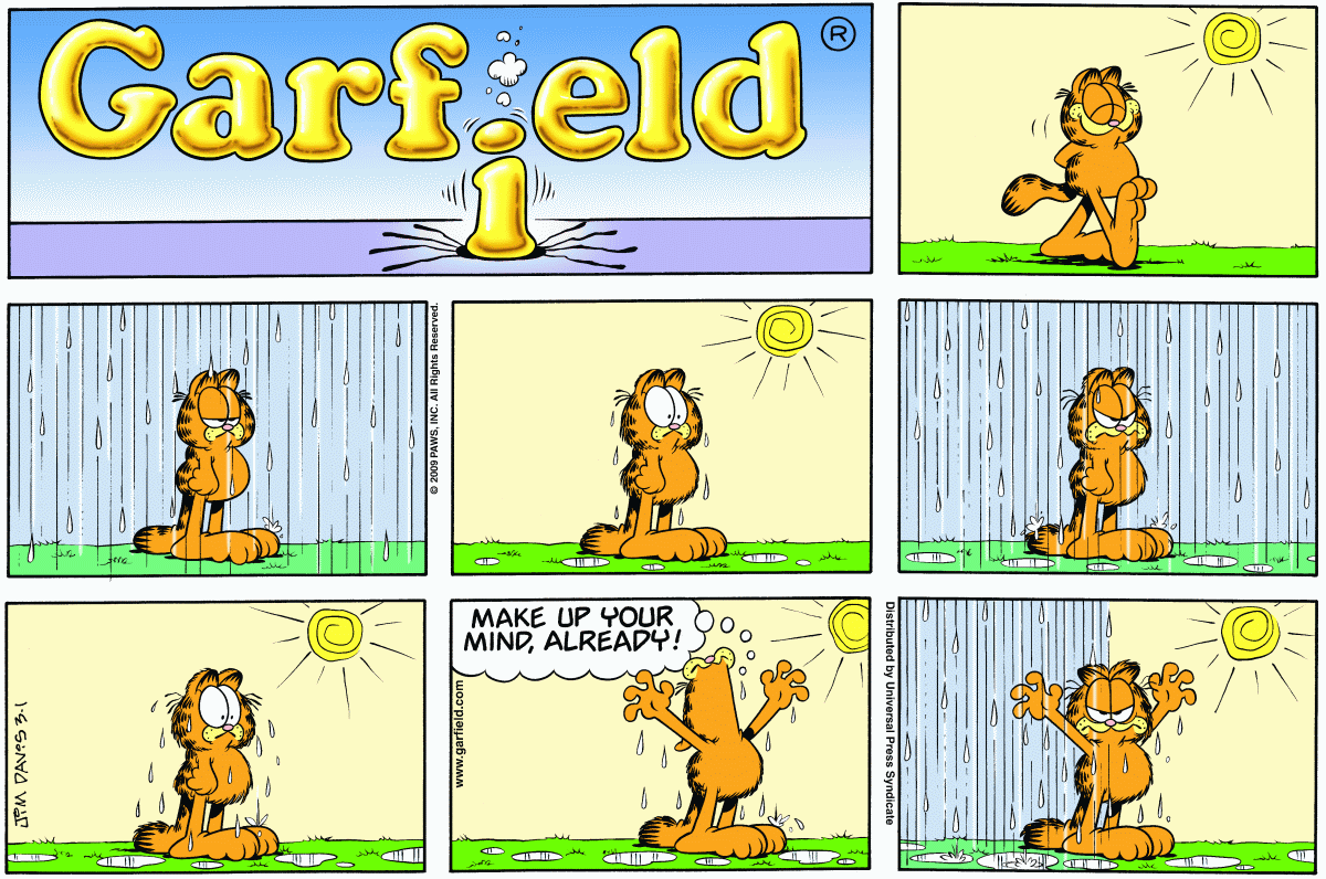 Garfield, March 1, 2009