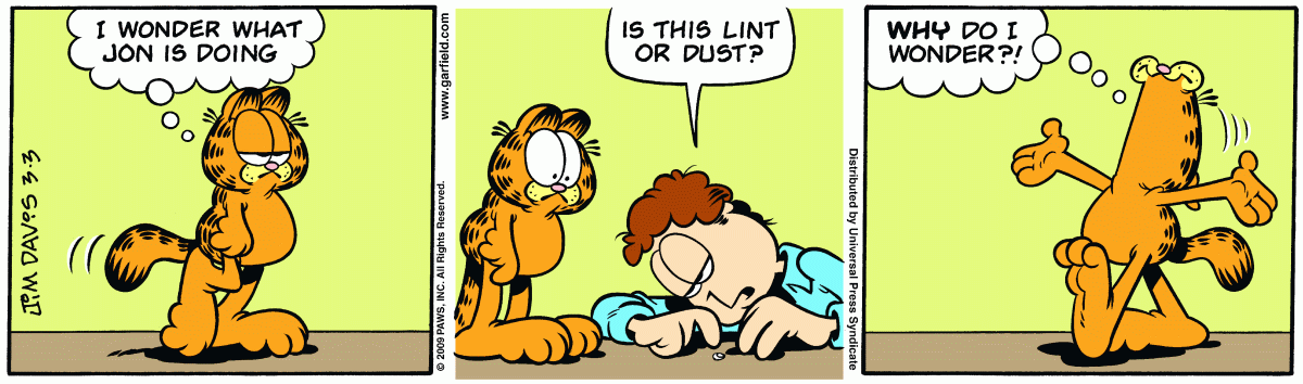Garfield, March 3, 2009