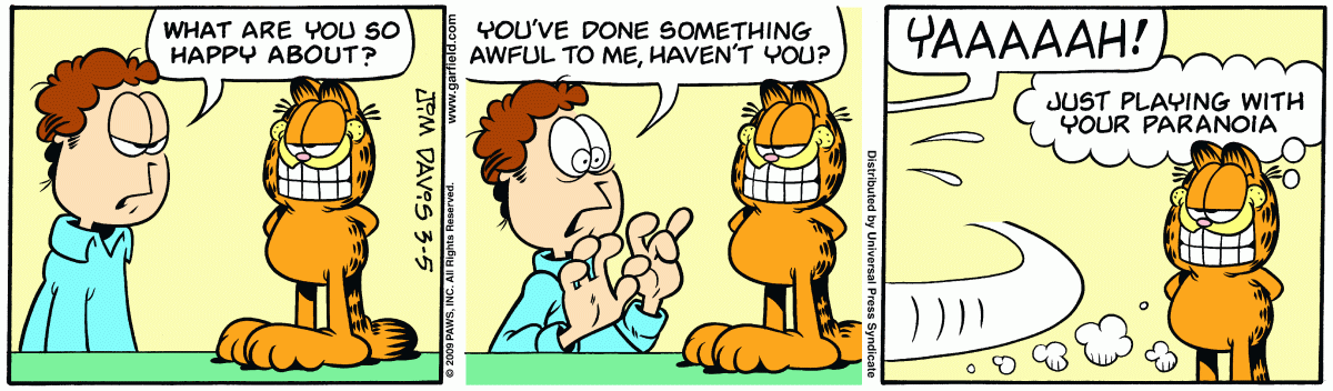 Garfield, March 5, 2009
