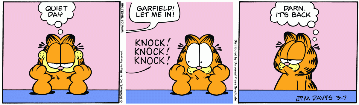 Garfield, March 7, 2009