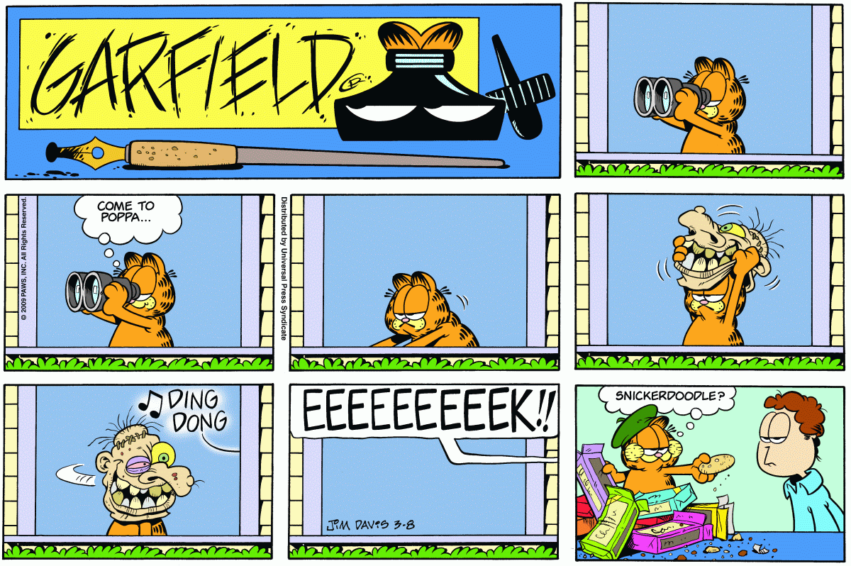 Garfield, March 8, 2009