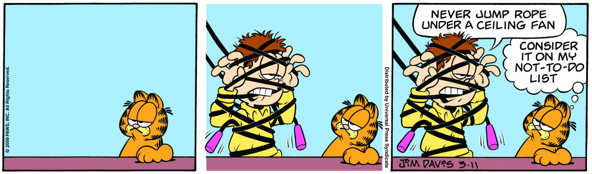 Garfield, March 11, 2009