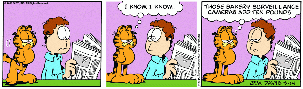 Garfield, March 14, 2009