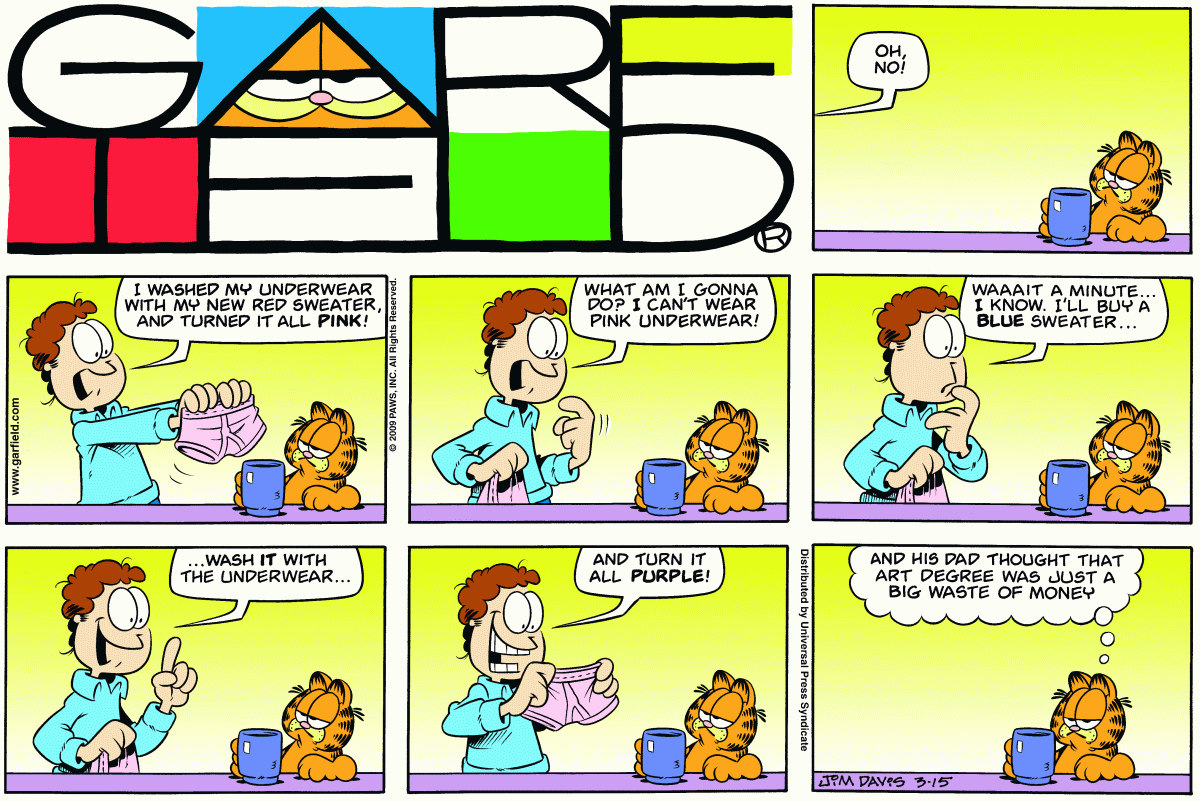 Garfield, March 15, 2009