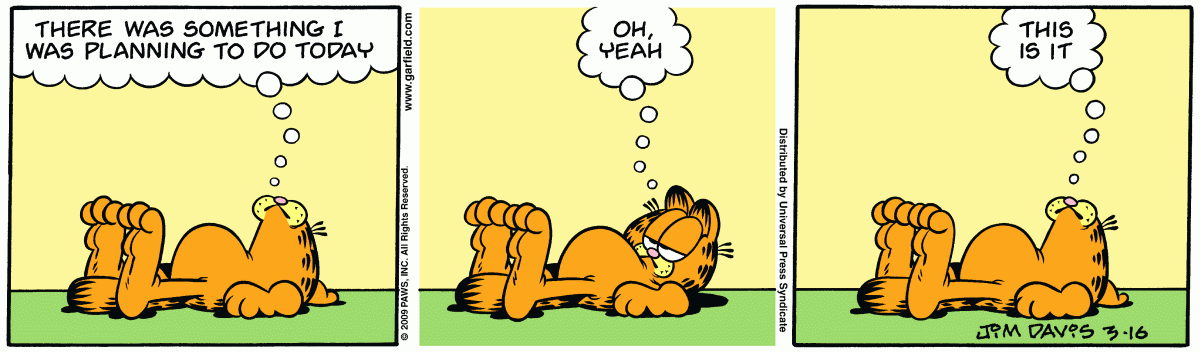 Garfield, March 16, 2009