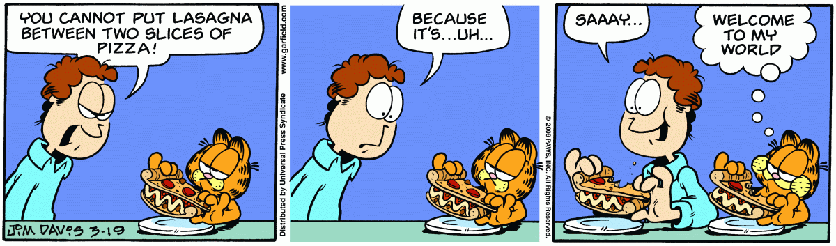 Garfield, March 19, 2009