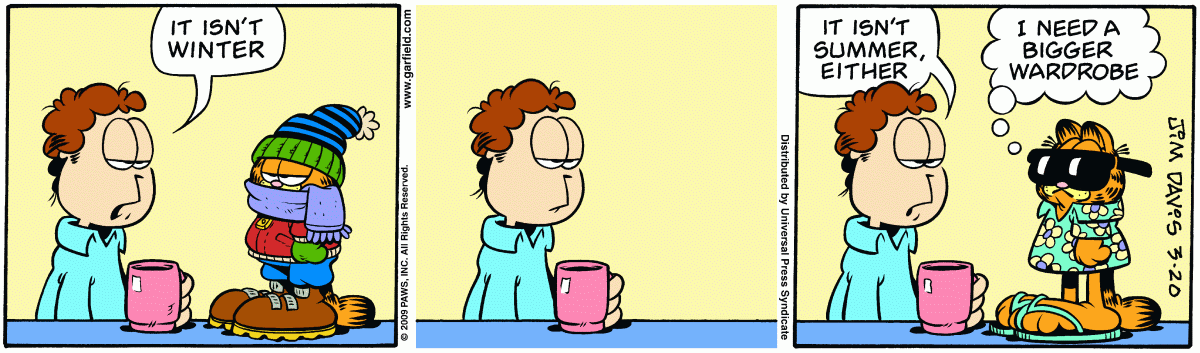 Garfield, March 20, 2009