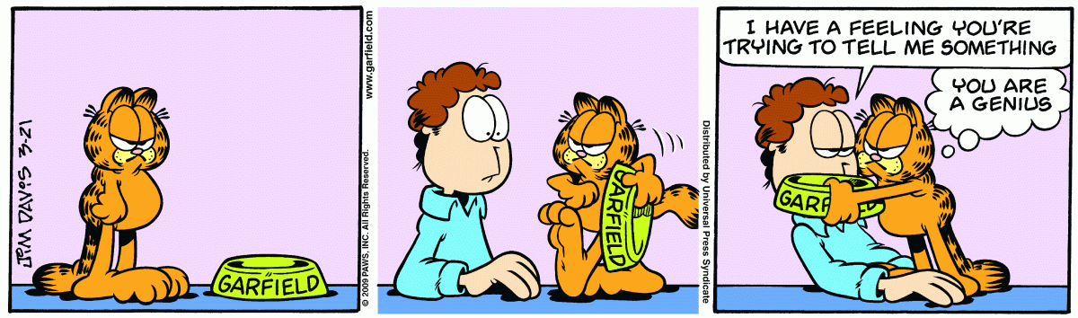 Garfield, March 21, 2009