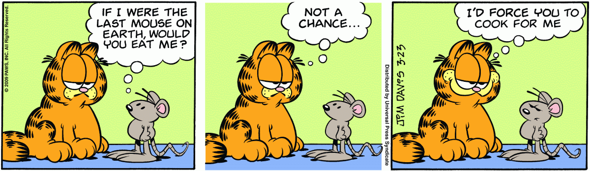 Garfield, March 23, 2009