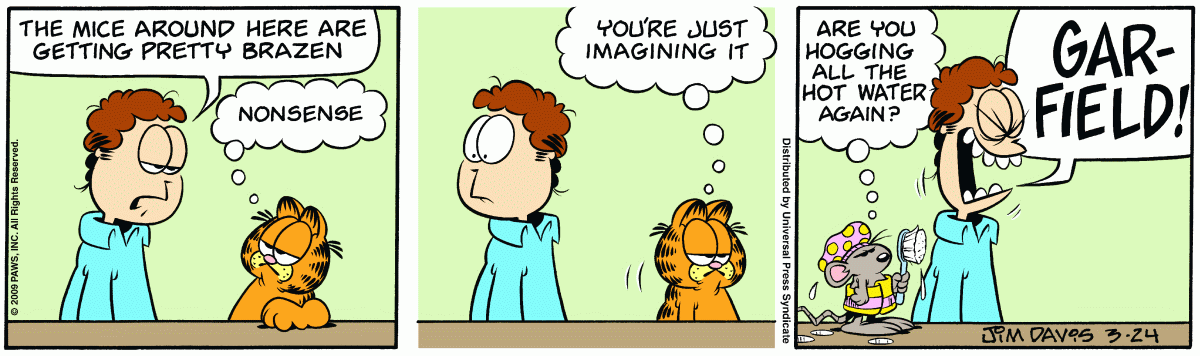 Garfield, March 24, 2009