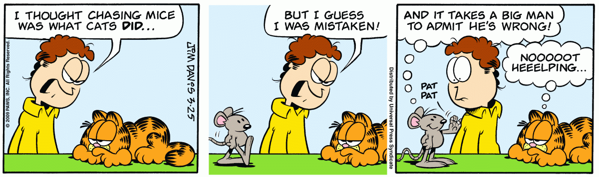 Garfield, March 25, 2009
