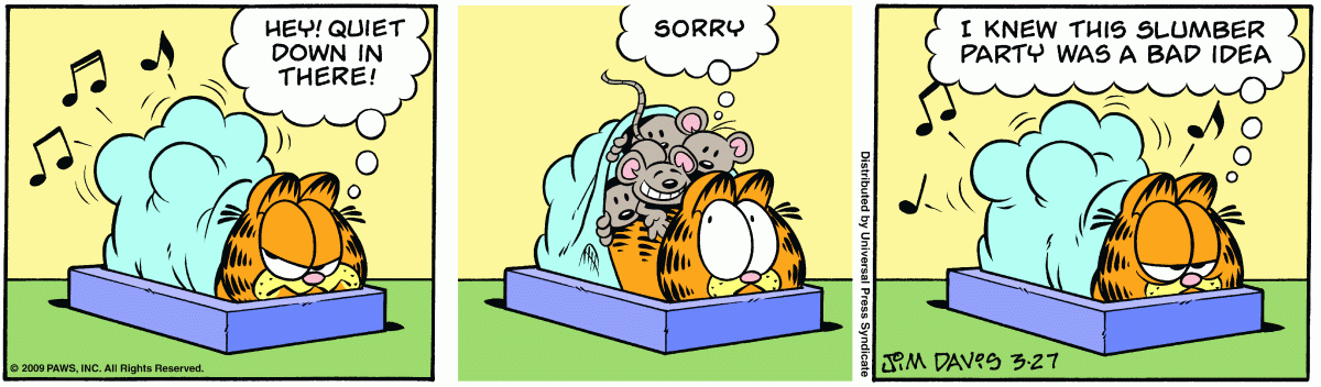 Garfield, March 27, 2009