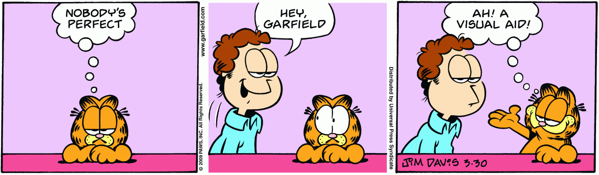 Garfield, March 30, 2009