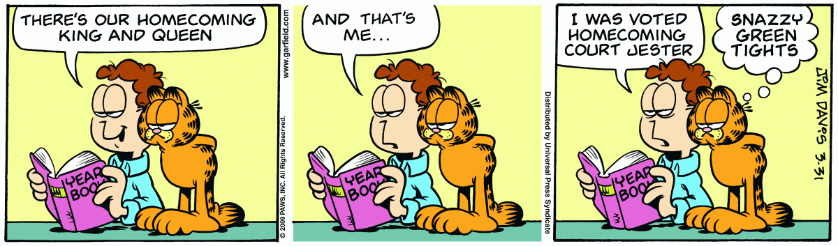 Garfield, March 31, 2009