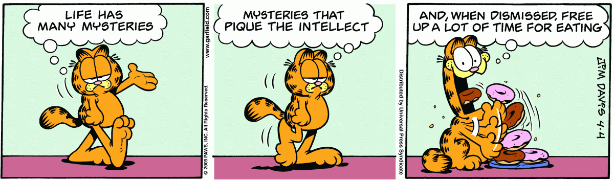 Garfield, April 4, 2009