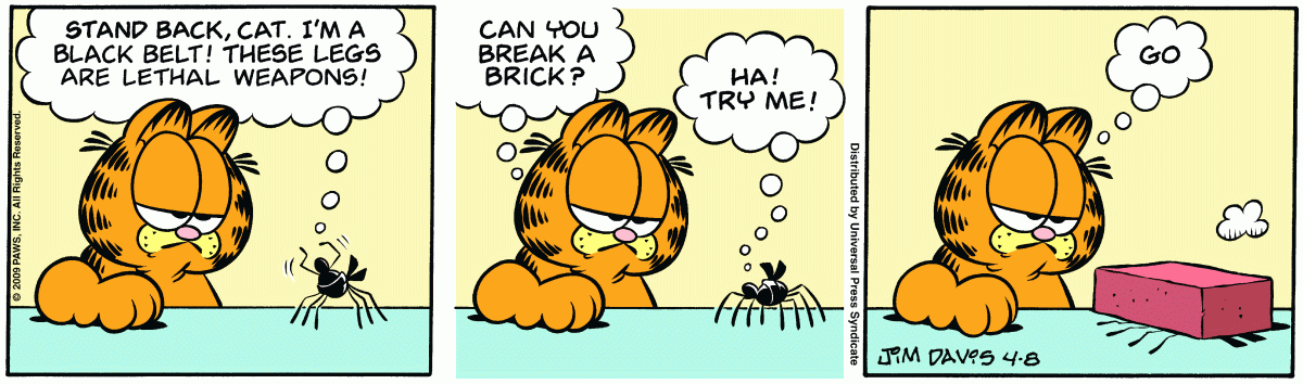 Garfield, April 8, 2009