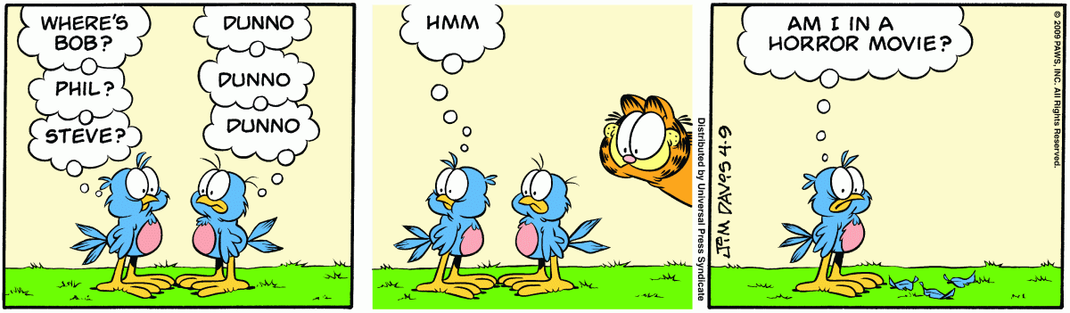 Garfield, April 9, 2009