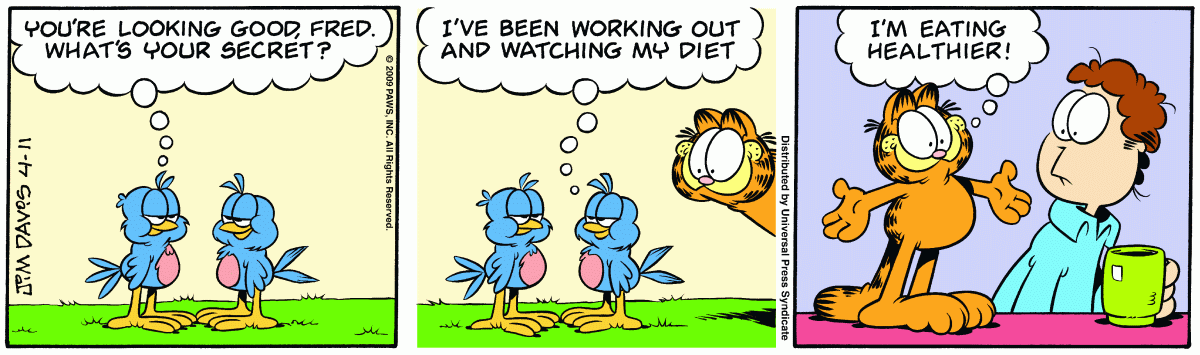 Garfield, April 11, 2009