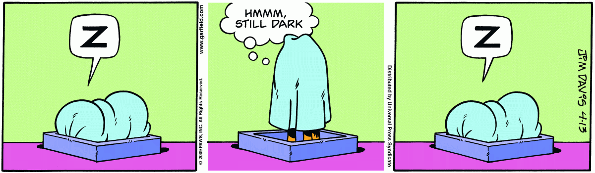 Garfield, April 13, 2009
