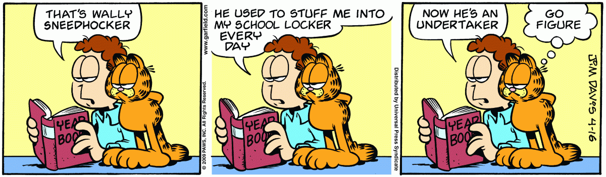 Garfield, April 16, 2009