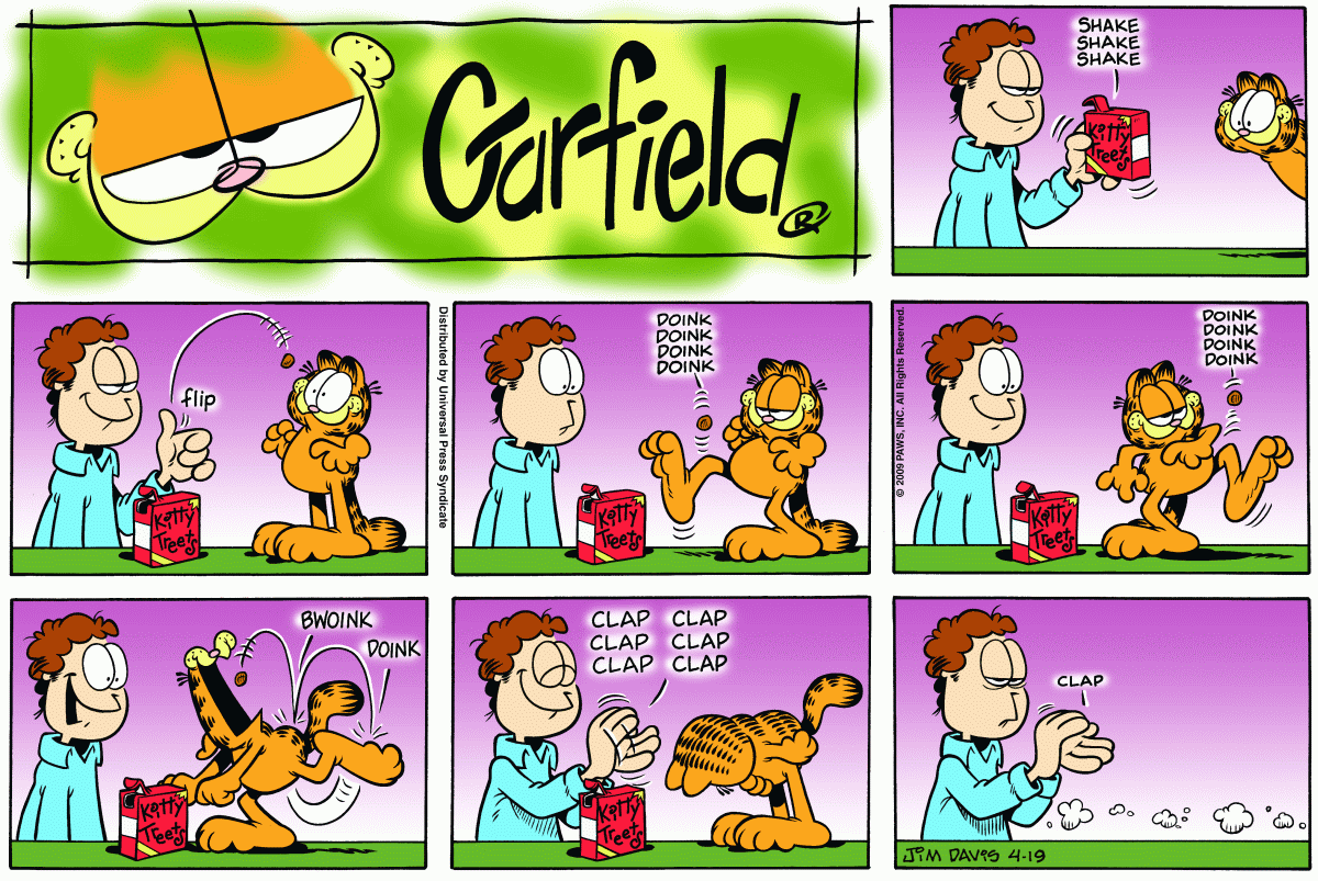 Garfield, April 19, 2009