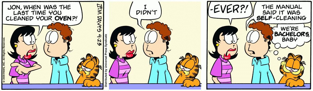 Garfield, April 23, 2009