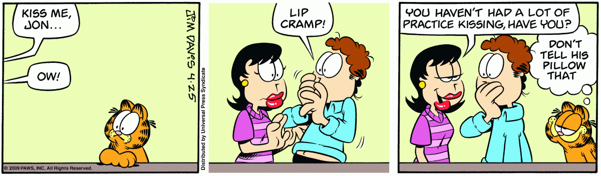 Garfield, April 25, 2009