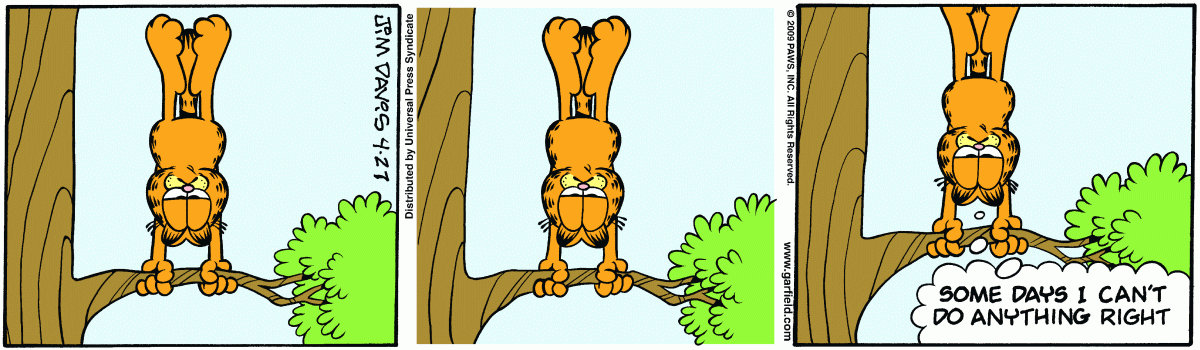 Garfield, April 27, 2009