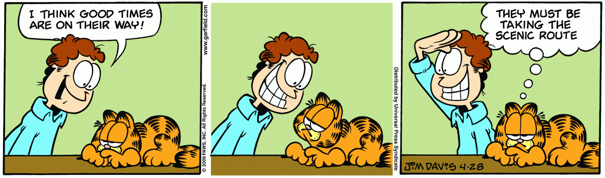 Garfield, April 28, 2009