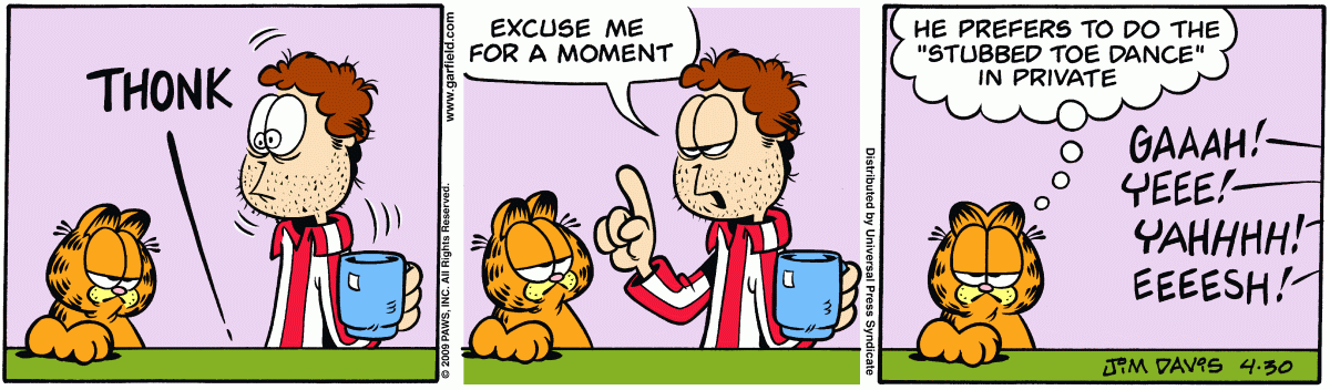 Garfield, April 30, 2009