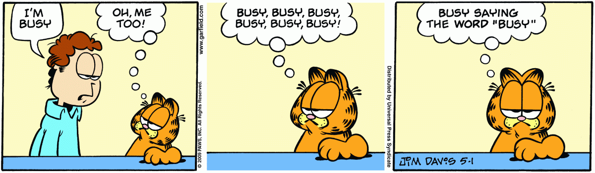 Garfield, May 1, 2009
