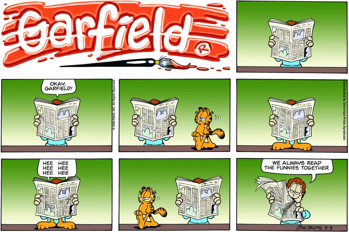 Garfield, May 3, 2009