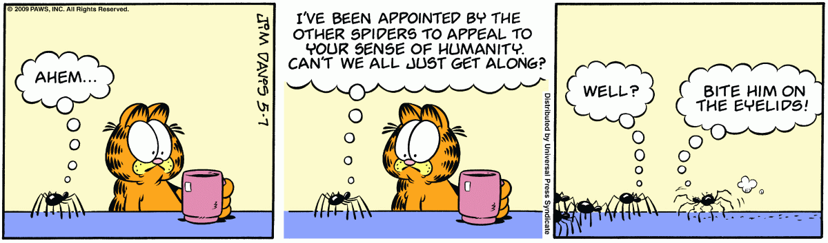Garfield, May 7, 2009