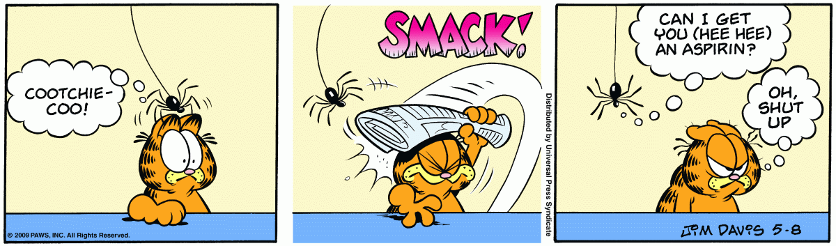 Garfield, May 8, 2009
