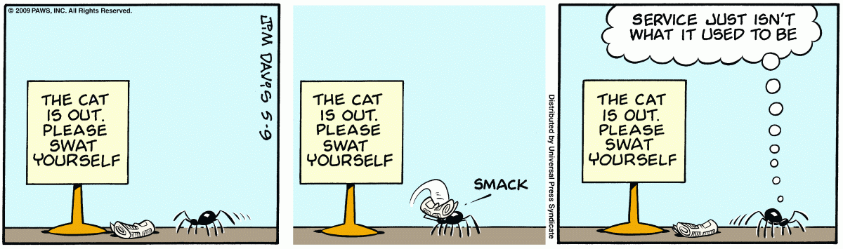 Garfield, May 9, 2009