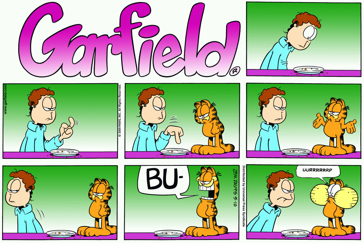 Garfield, May 10, 2009