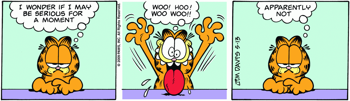 Garfield, May 13, 2009