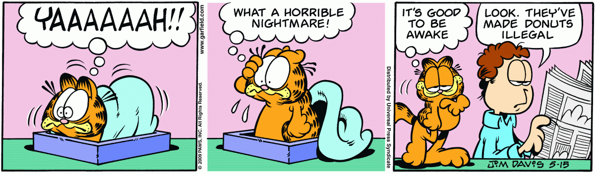 Garfield, May 15, 2009