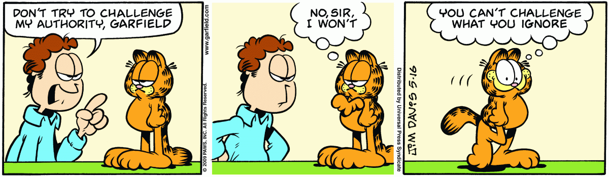 Garfield, May 16, 2009