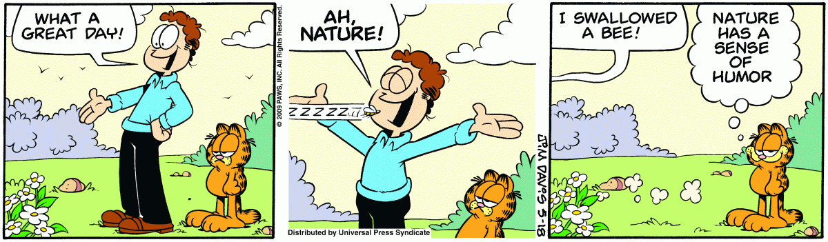 Garfield, May 18, 2009