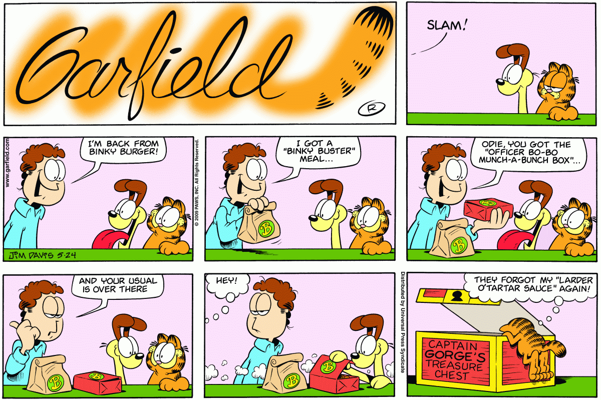Garfield, May 24, 2009