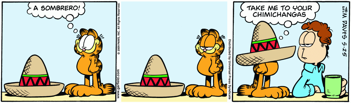 Garfield, May 25, 2009