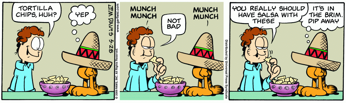 Garfield, May 28, 2009